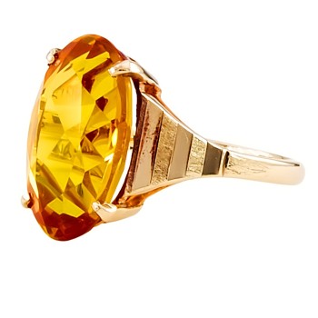 9ct gold Citrine Ring size K